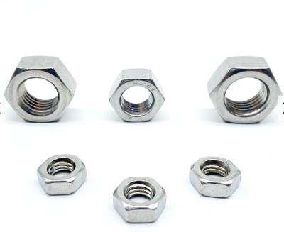 M3-M72 Carbon Steel Hex Nut Din 934 Zinc Plated  4.8 8.8 Grade Silver