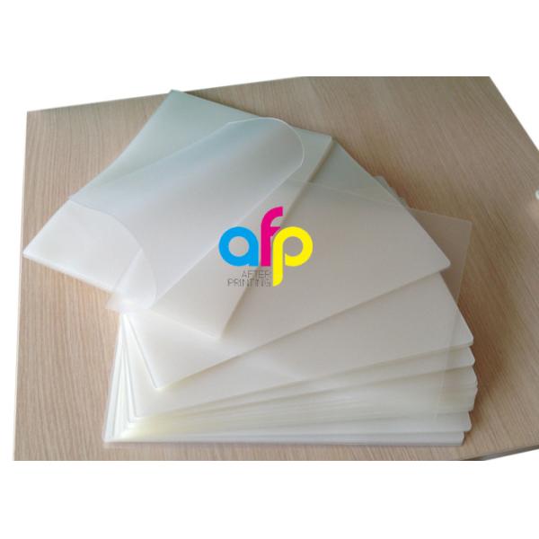 Polyester 7 Mil Laminating Pouches , Transparent Glossy / Matte Laminating Pouches