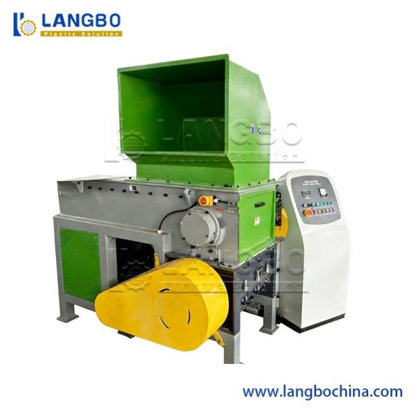 Single Shaft Shredder Machine for Shredding Waste Paper Plastic Film Textile Crushing Recycling