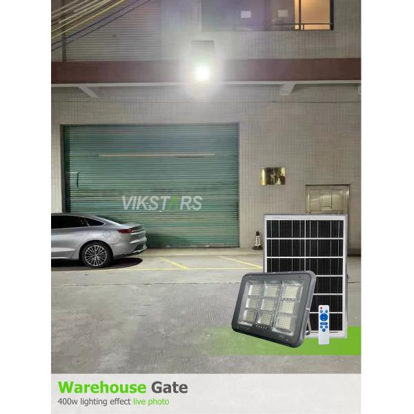 Última luz solar para jardín 100W 200W 300W 400W Luces solares para exteriores para iluminación de patios Foco solar