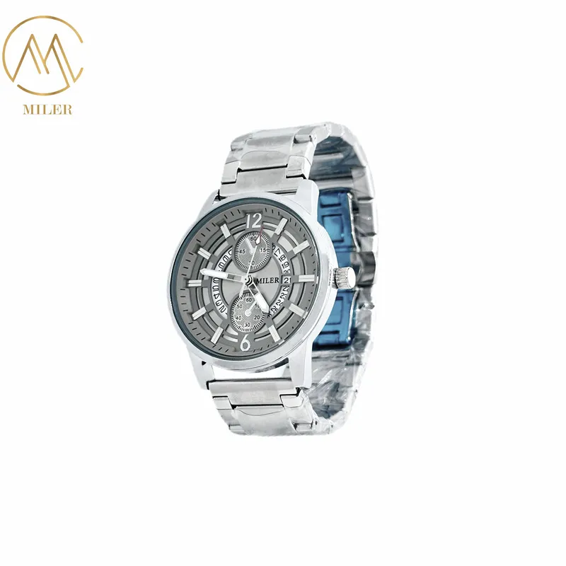 Miler Stainless Steel Quartz Watch for Women 30m Waterproof Golden Dial
