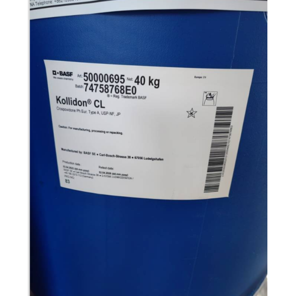 BASF Brand Pharmaceutical Grade PVP Polyvinyl Pyrrolidone Food Safe Medical Cosmetic Use