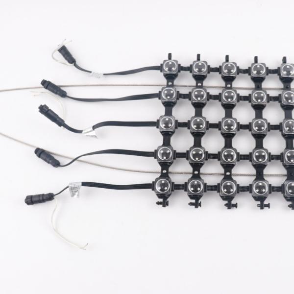Full Color Outdoor Led Pixel Grid Screen Led Mesh Curtain with Epistar 3535 RGB LED Chip