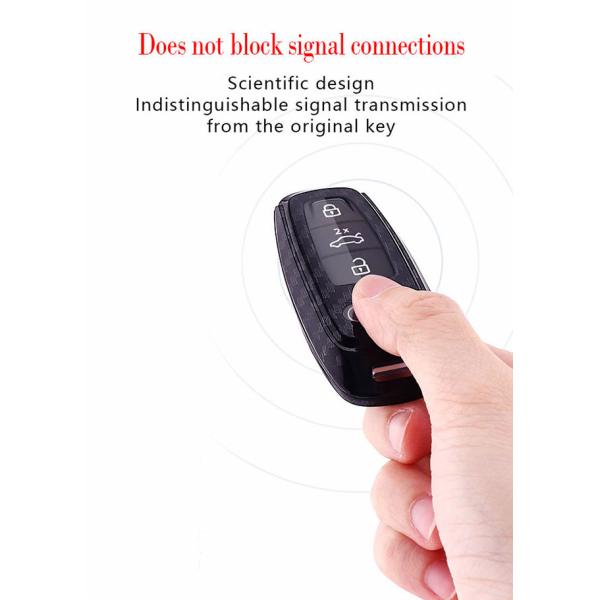 3К рука - положенная лоснистая облегченная крышка ключа углерода Ауди