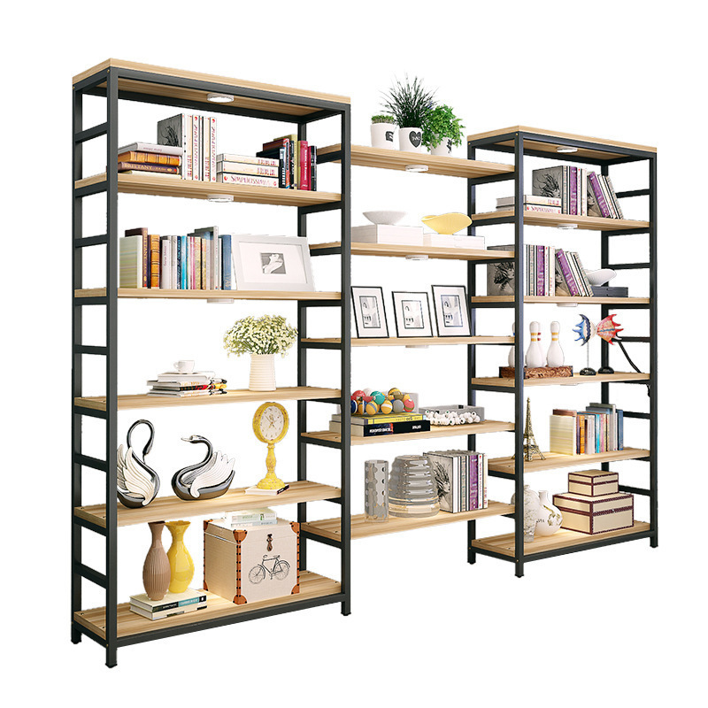 5-Layer Minimalist Design Aluminum Freestanding Display Shelves Supermarket Aisle & Corner Retail Shelf Dividers Home Furniture