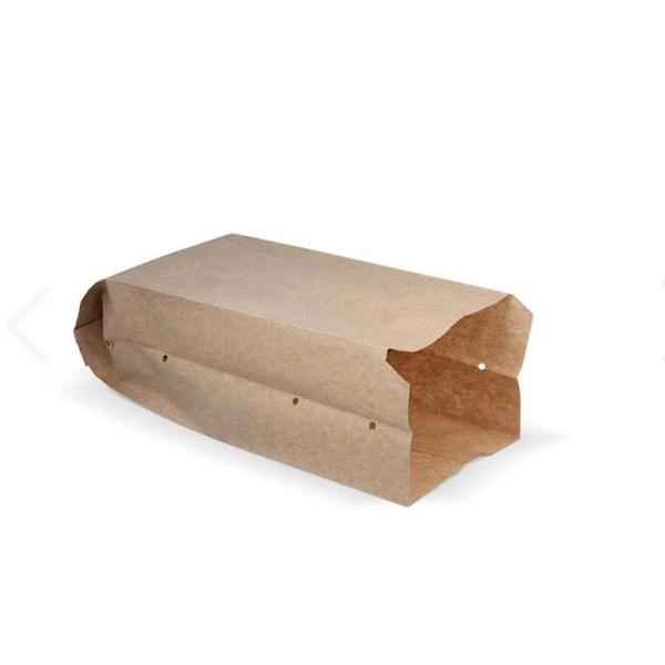 Euro-compliant Greaseproof Pin-Bottom Paper Bag Custom Logo Bakery Food Grade Packaging