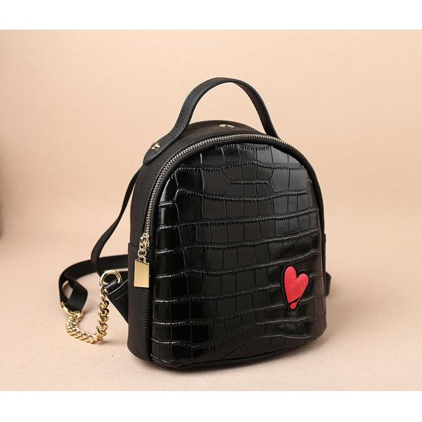 Crocodile Grain Mini PU Backpack Lovely Personality And Small Backpack