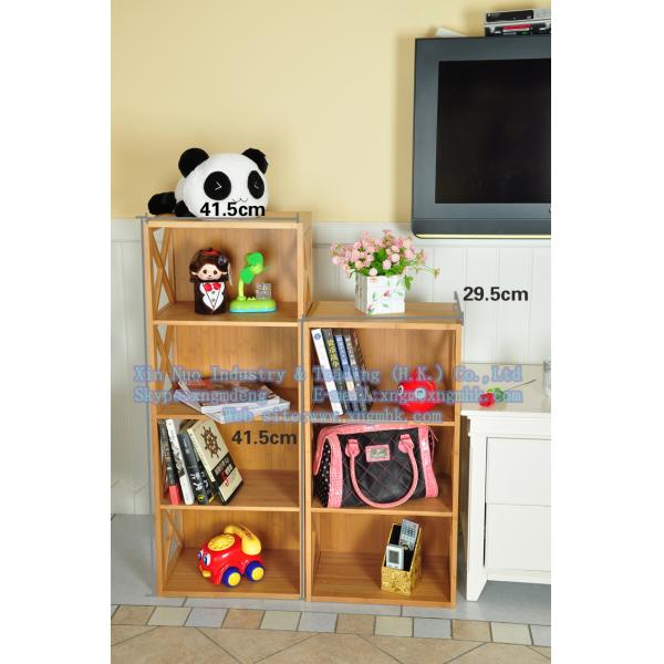 Bamboo children's bookshelves, bamboo bookcase, wooden bookcase