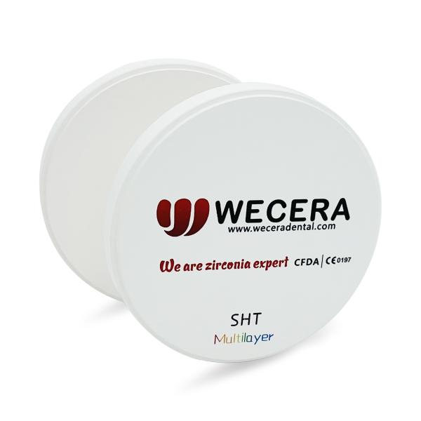 Диск CAD CAM супер высокие просвечивающие 98*22mm Zirconia зубоврачебной лаборат