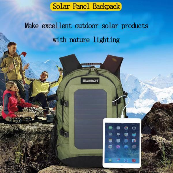 Sunpower Folding Portable Solar Pack 19V / 12V / 5V USB Output For Electronic Equipment
