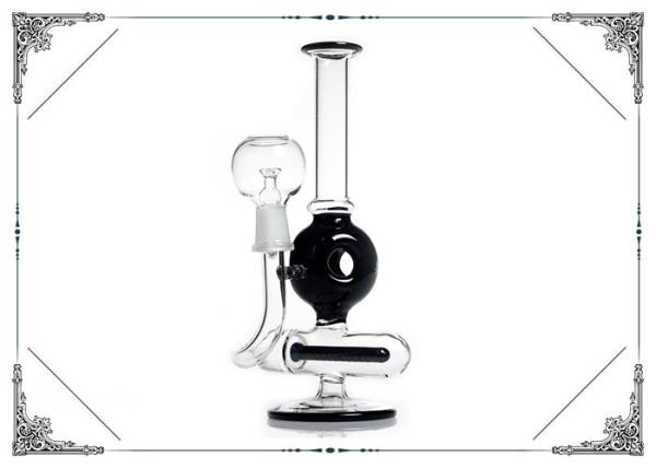 Black Skull Glass Water Pipe Glass Pipe Dab Oil Rigs With Inline Percolator Hookah