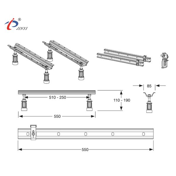 CE Bathroom 4 Feet 190x90cm Acrylic Bath Leg Sets