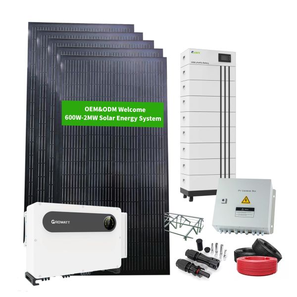 Photovoltaic 50KW on Grid Complete Solar System Commercial Grid Tired Solar System Kit 50Kva Solar Energy System