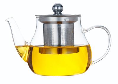 Bule de vidro resistente ao calor de Handblown/bule de vidro da folha solta