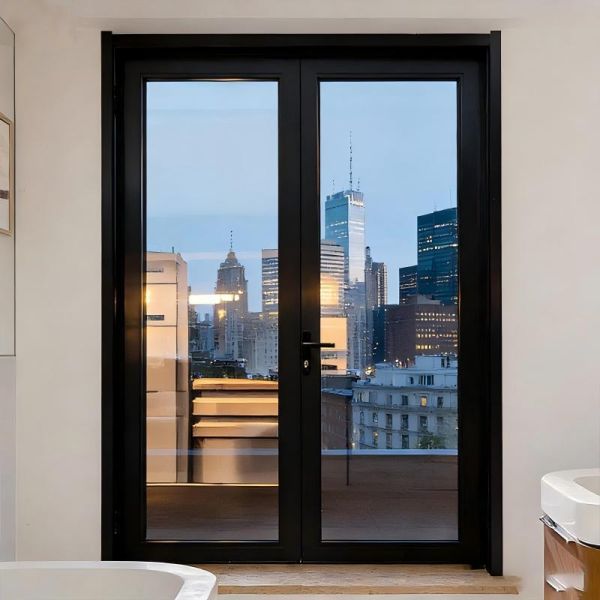 Interior Narrow Frame Aluminum Sliding Door Double Sliding Door For Balcony Bathroom