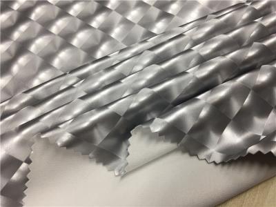 0.45mm Stretch Backing Garment Leather Fabric For Swimwear Silver Color