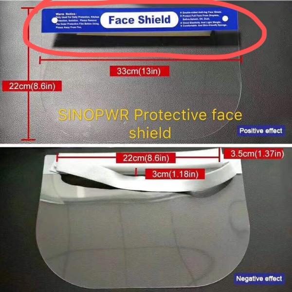 Eco Friendly Industrial Face Shield PET Anti Foggy For Personal Safety