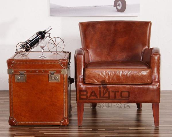 classical British style leather sofa chair furniture,#2034