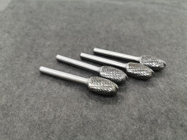 Oval Shape E Carbide Rotary Burr Stainless Steel Cutting Strong Shank And Head