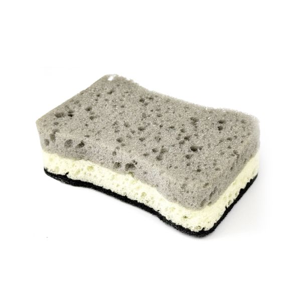 Dual Layer Wood Pulp Sponge Scouring Pad Reusable Eco Washing Up Sponge