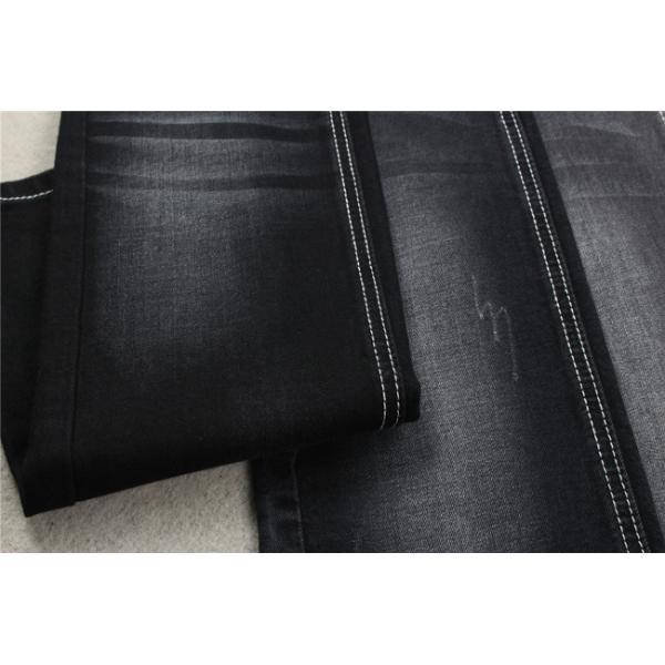 фирма комфорта 9.5oz Eco повторно использовала ткань джинсовой ткани поли джинсовой ткани простирания материальную черную