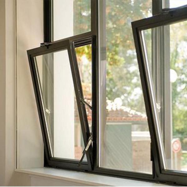 Окно окна алюминия доказательства урагана алюминиевого окна виллы застекленное двойником