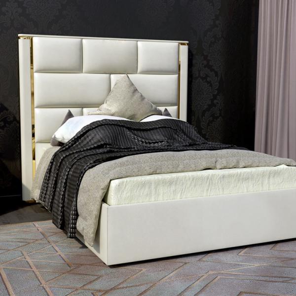 grupo de quarto branco moderno luxuoso do rei Bed 1.5m de 2.0x2.2m moderno