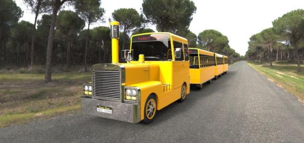 Assentos Mini Trackless Train do poder 62 da gasolina, passeio no trem do turista para atrações