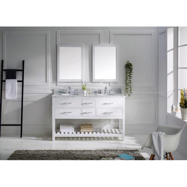 Double Sink Prima Vanity Modern Bathroom Cabinets High Pressure Resistant