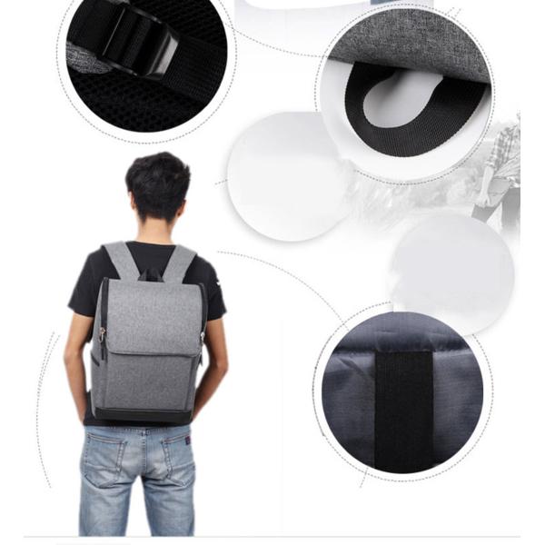 Backpack men's computer backpack fashion Korean tide high school students USB bag