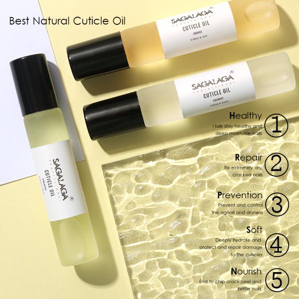 Organic Cuticle Nail Oil Pen Container Private Label Custom Nail and Cuticle Oil Treatment Roller Pen for Fruit Fragrance