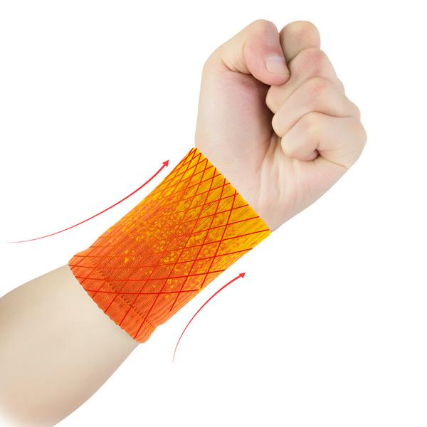 Customized Crossfit Fabric Woven Wristbands Sweatband Sport Band