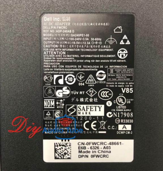 Original OEM Dell 240W  PA-9E AC Adapter Power Charger GA240PE1-00 19.5V 12.3A