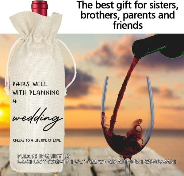 Gift Promotion Gifts For Coworkers Wine Bag Goodbye Farewell Leaving Gift For Coworkers Boss Employee Drawstring
