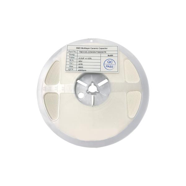 MLCC  Multilayer Ceramic Capacitors SMD SMT 2.2uF 50V 10% 0603 X7R