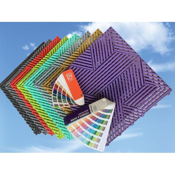 Commercial Interlocking Garage Tile Vinyl Garage Floor Tile UV Resistant