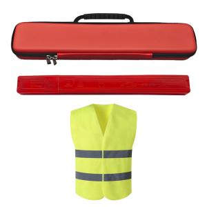 High-Grade 2-Piece Set of ECE Emergency Warning Triangle Reflective Car Vest High-Degree EVA Box Packaging in Stock Product