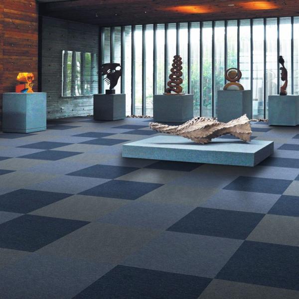 Decorative PP Surface PVC Back Contec Carpet Tiles for Commercial Office Flooring