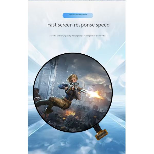 1.43 Inch Round AMOLED Display Module with 700nit Brightness and 466x466 Resolution