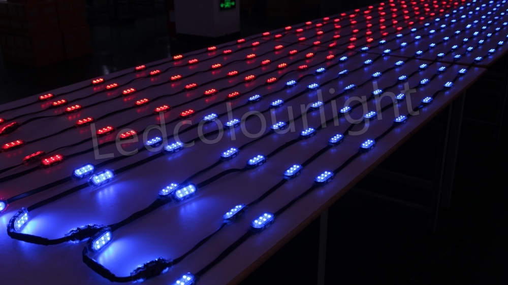 28x72mm DMX LED Point Light DC24V IP66 RGBW Pixel Lighting for Outdoor Building
