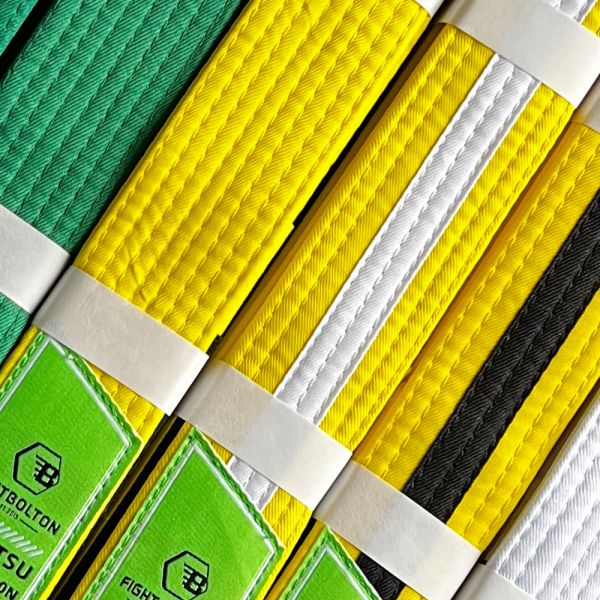 Kids And Adults 240gsm Fabric Weight Judo Belt With Custom Logo
