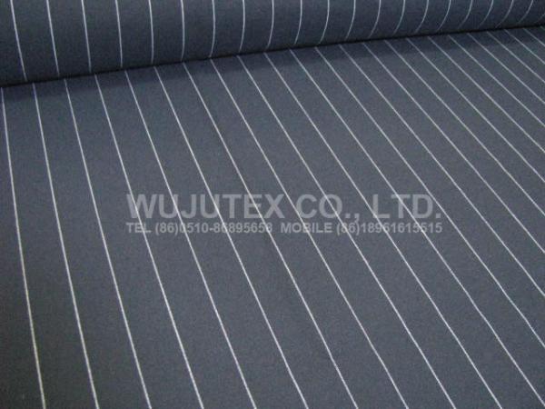 TR spandex 63% polyester 33% rayon 4% span, spanden in both weft and weft,  stripe, pattern size:22mm  Art. WJY5328#