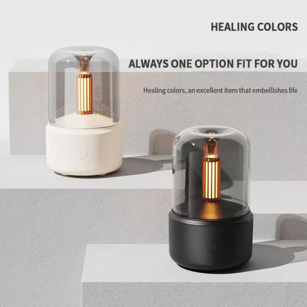 Nebulizador de Nebulosas Humidificador de Aromaterapia Diffusor Mini Humidificador de Ar Portátil Diffusor Com Luz Atmosférica