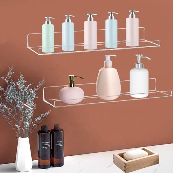 Acrylic Wall Stand Shelf Unit 15 Invisible Floating Ledge Bookshelf Kids Book Display 1.5x4