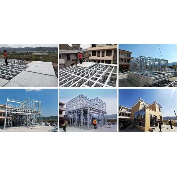 Двухэтажный легкий габарит стальной конструкции с предварительно сконструированными домами на втором этаже роскошная вилла