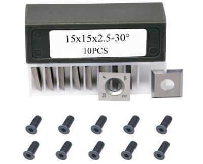 15mm Square Wood Carbide Helical Knives With Screws For Spiral And Helical Head Planer