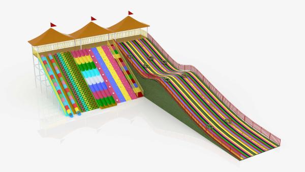 PVC Rainbow Slide for Indoor Outdoor Playgrounds