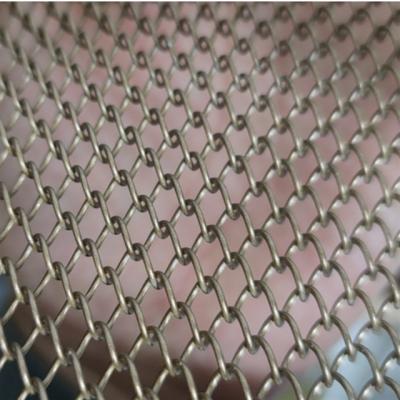 Architectural Spiral Wire For Restaurant Metal Stainless Steel Flat Decorative Link Curtain