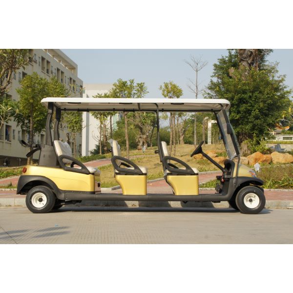 6-Seat Electric Golf Cart Aluminum Body Custom Color with 48V Lithium/Lead Acid Battery Strong Climbing Ability