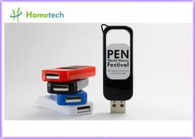 Commandes en plastique colorées d'instantané d'USB avec l'impression du logo du client